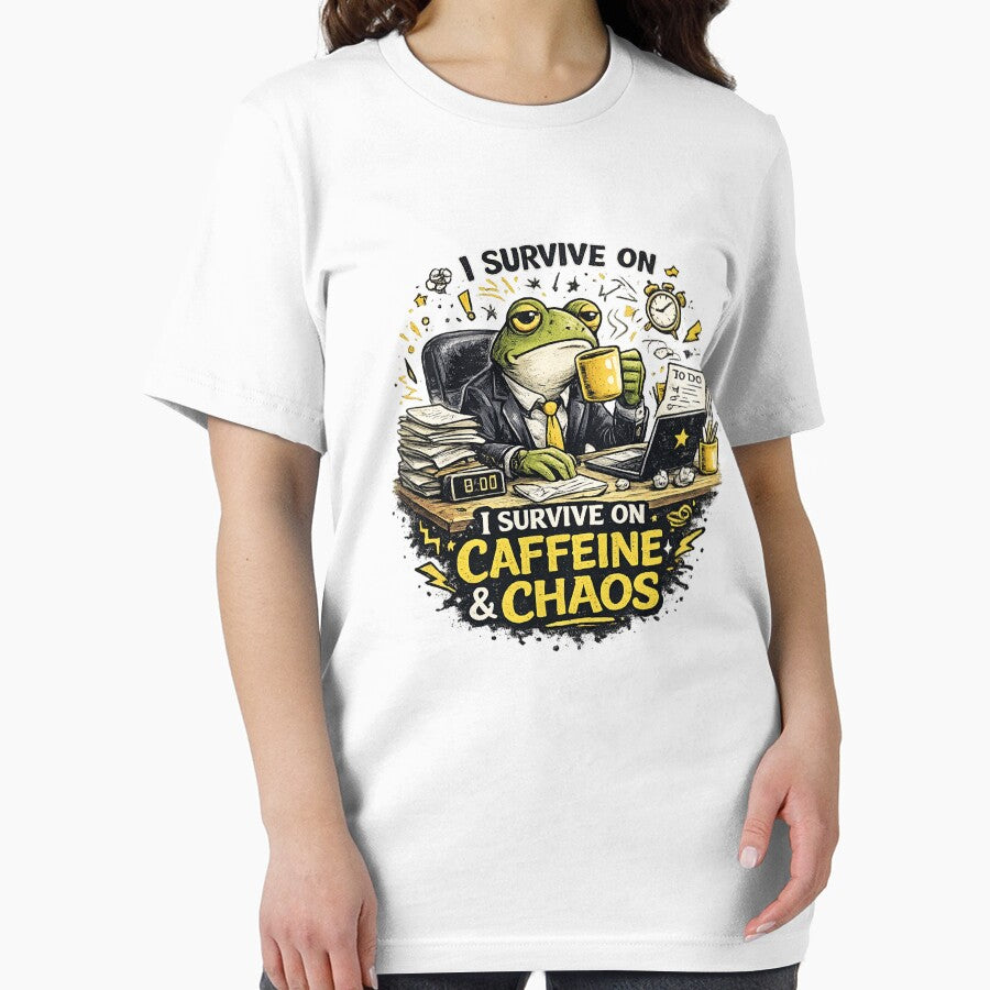 I Survive on Caffeine & Chaos by Threadnovax