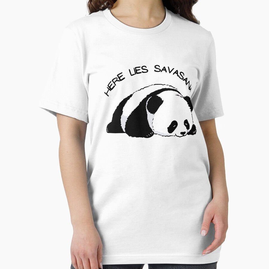 HIER LIES SAVASANA Panda Yoga by LyricsWear