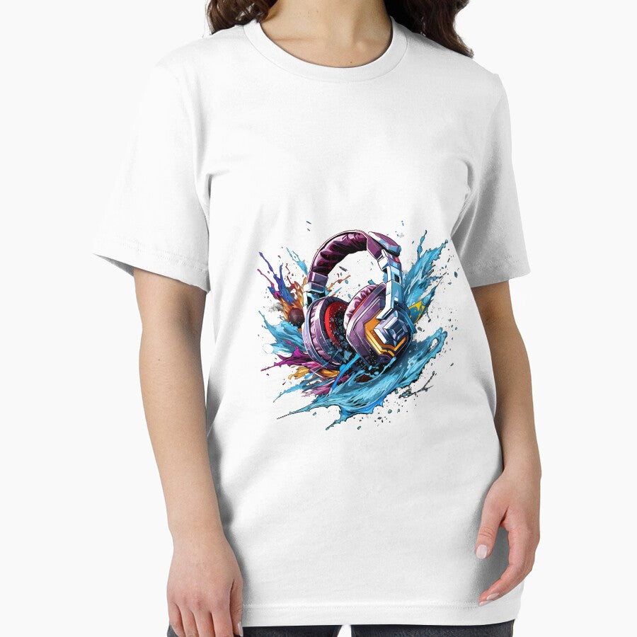 Fashion Headphone in Vibrant Graffiti Art by NegarinFashions