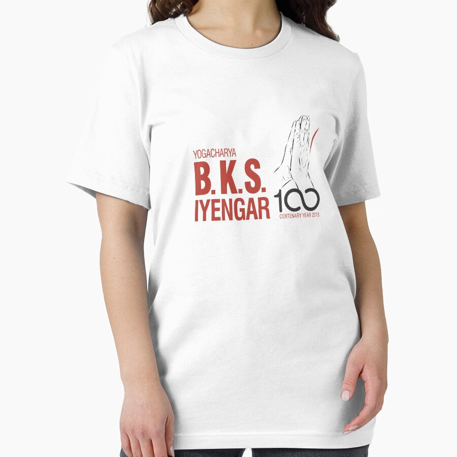 BKS Iyengar Official Centenary Year Logo - charity design by iyengaryogauk
