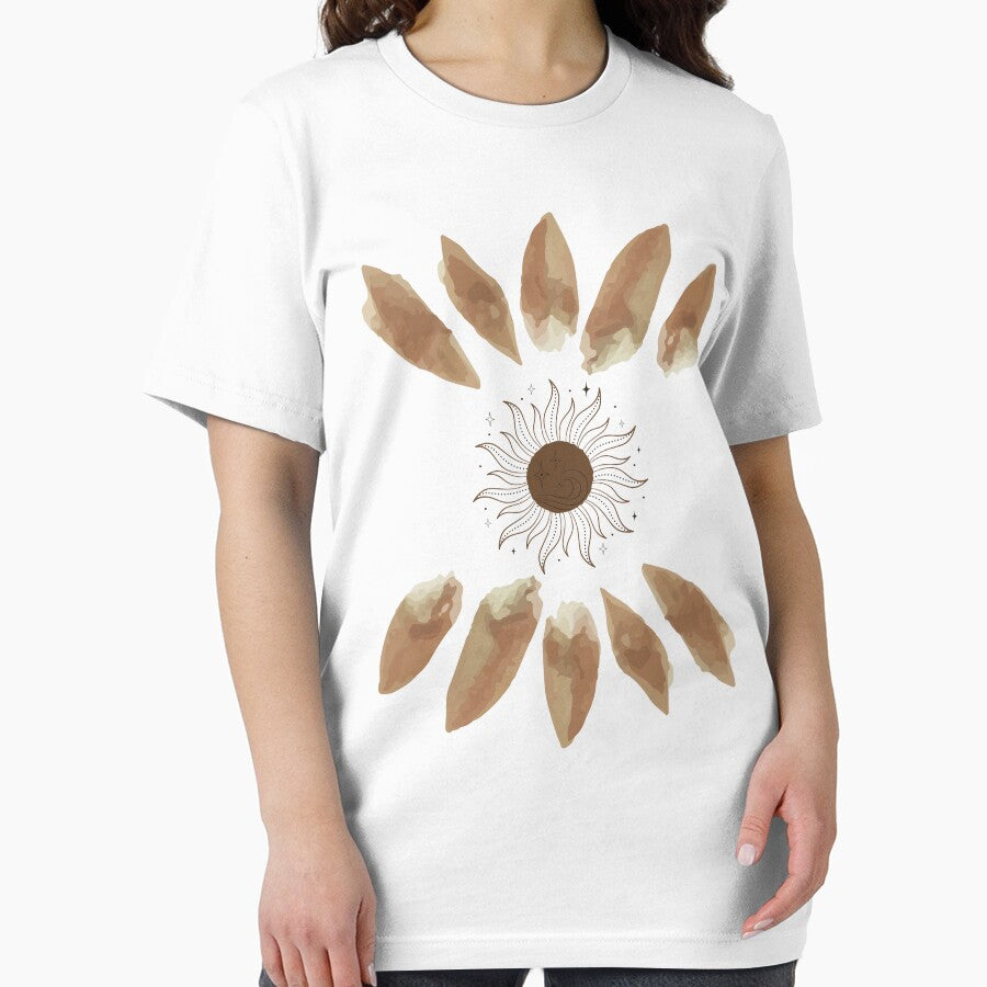 Boho Sun and Moon Circle – Celestial Earthy Art by eachside-nik