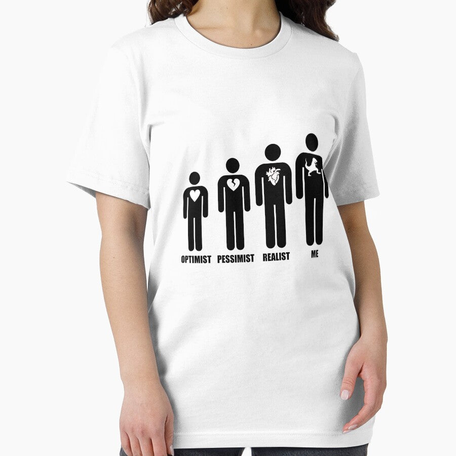 Optimist, Pessimist, Realist, T-Rex by wykd-designs