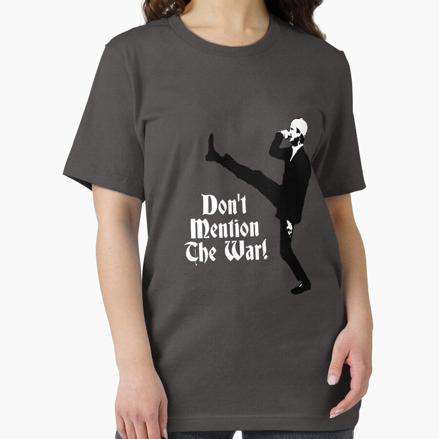 Fawlty Towers - Don't Mention The War! Tee Shirt by Tom Newberry