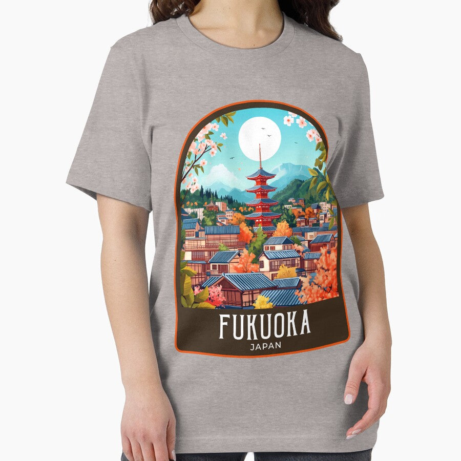 Fukuoka Vintage Travel Illustration by HomeLivingCo