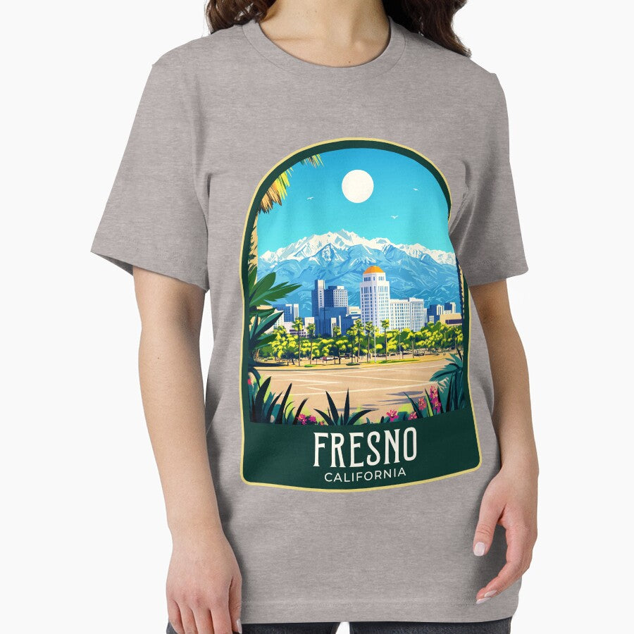 Fresno Vintage Travel Illustration by HomeLivingCo