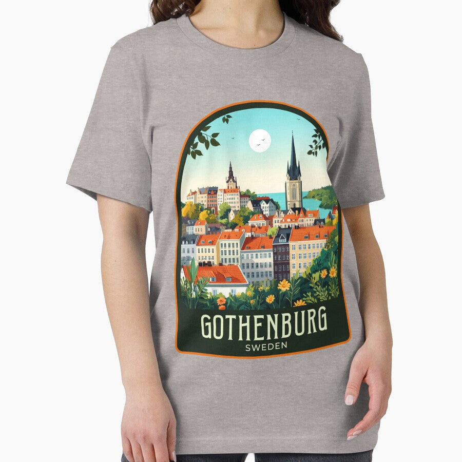 Gothenburg Vintage Travel Illustration by HomeLivingCo