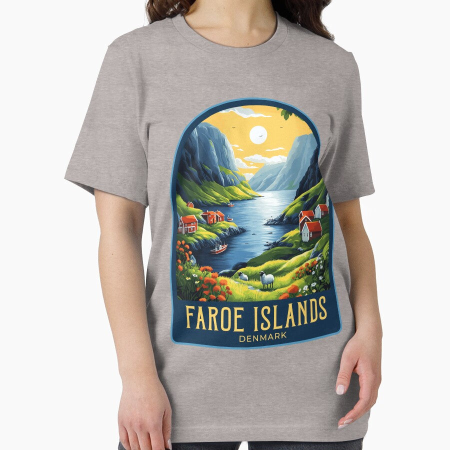 Faroe Islands Vintage Travel Illustration by HomeLivingCo