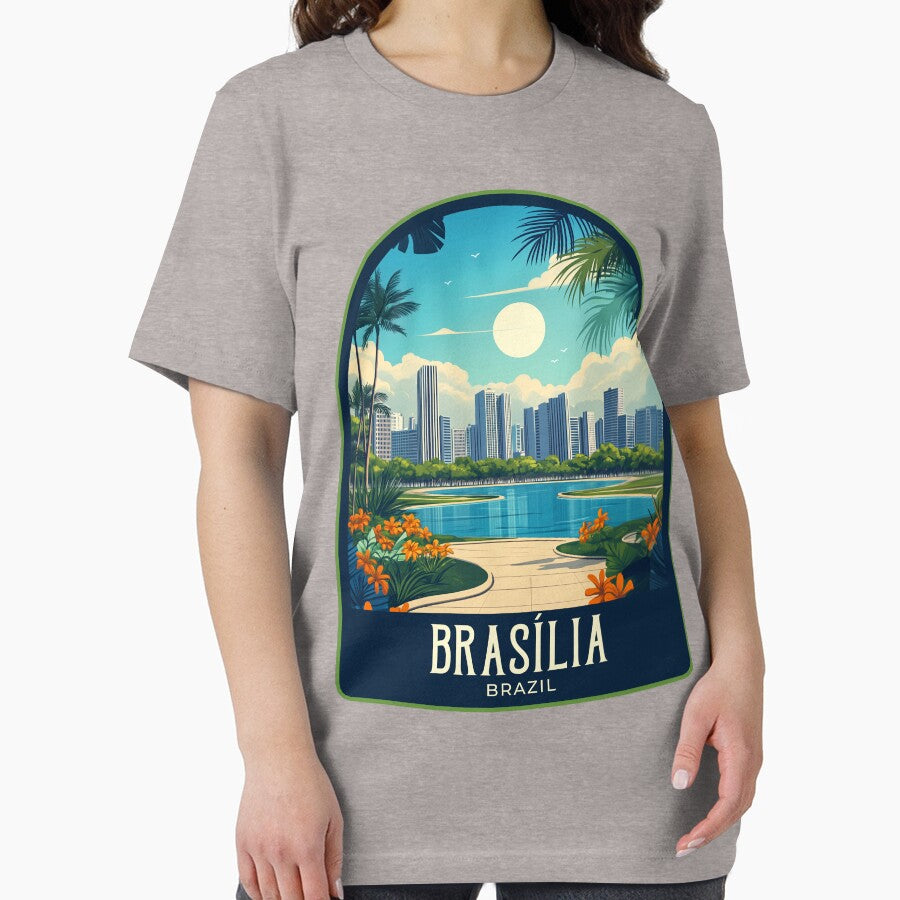 Brasília Vintage Travel Illustration by HomeLivingCo