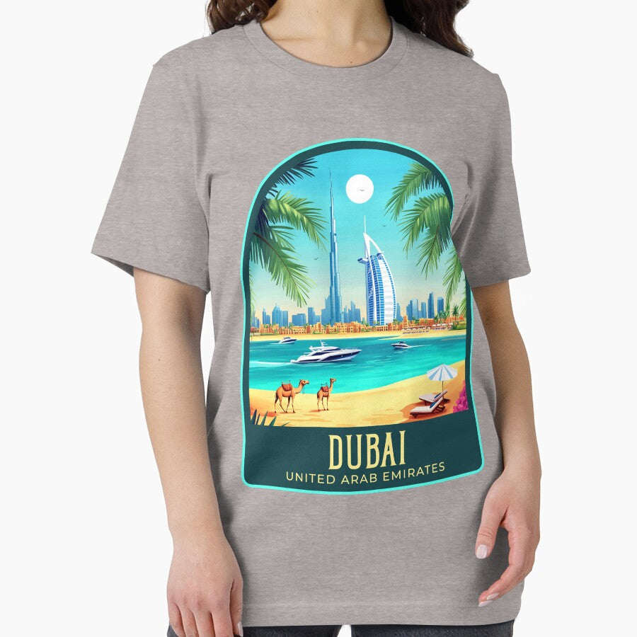 Dubai Vintage Travel Illustration by HomeLivingCo