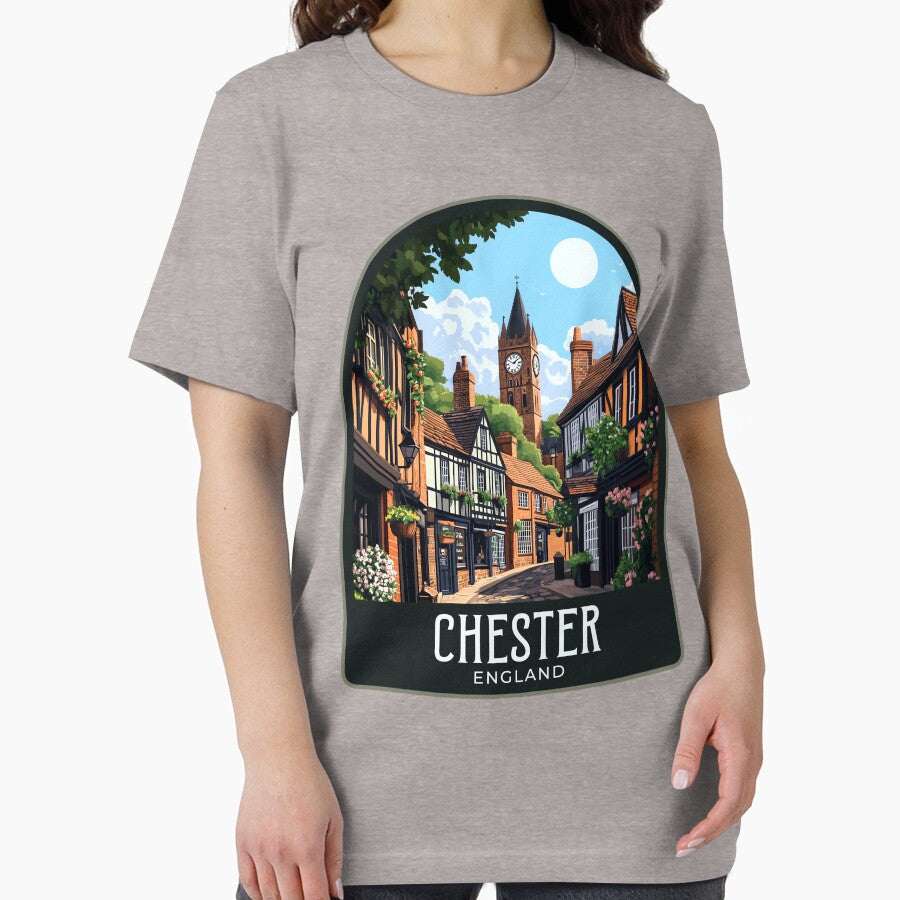 Chester Vintage Travel Illustration by HomeLivingCo