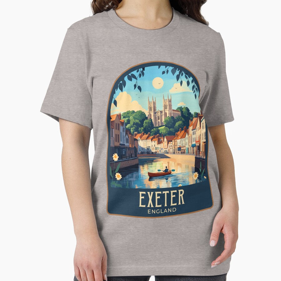 Exeter Vintage Travel Illustration by HomeLivingCo