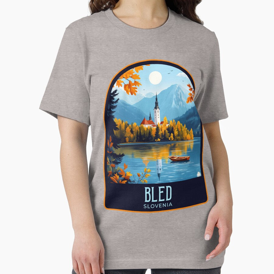Bled Vintage Travel Illustration by HomeLivingCo