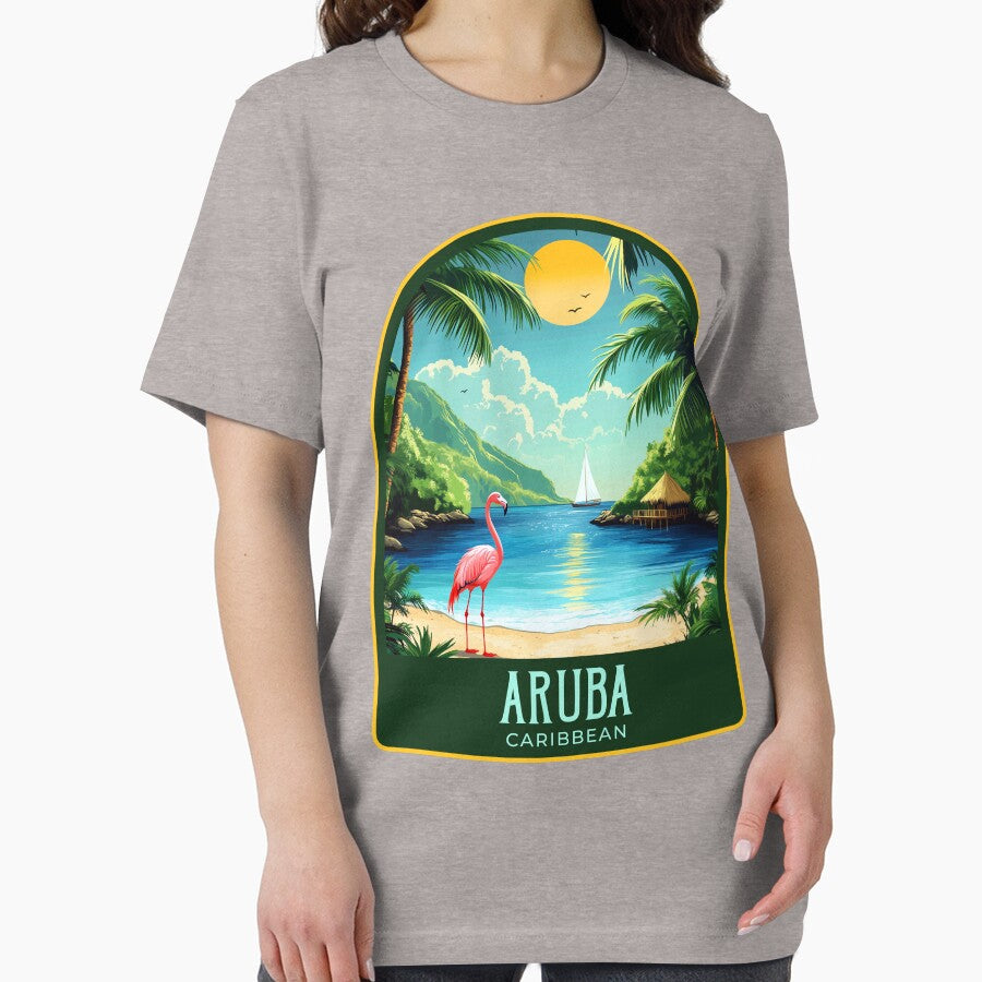 Aruba Vintage Travel Illustration by HomeLivingCo