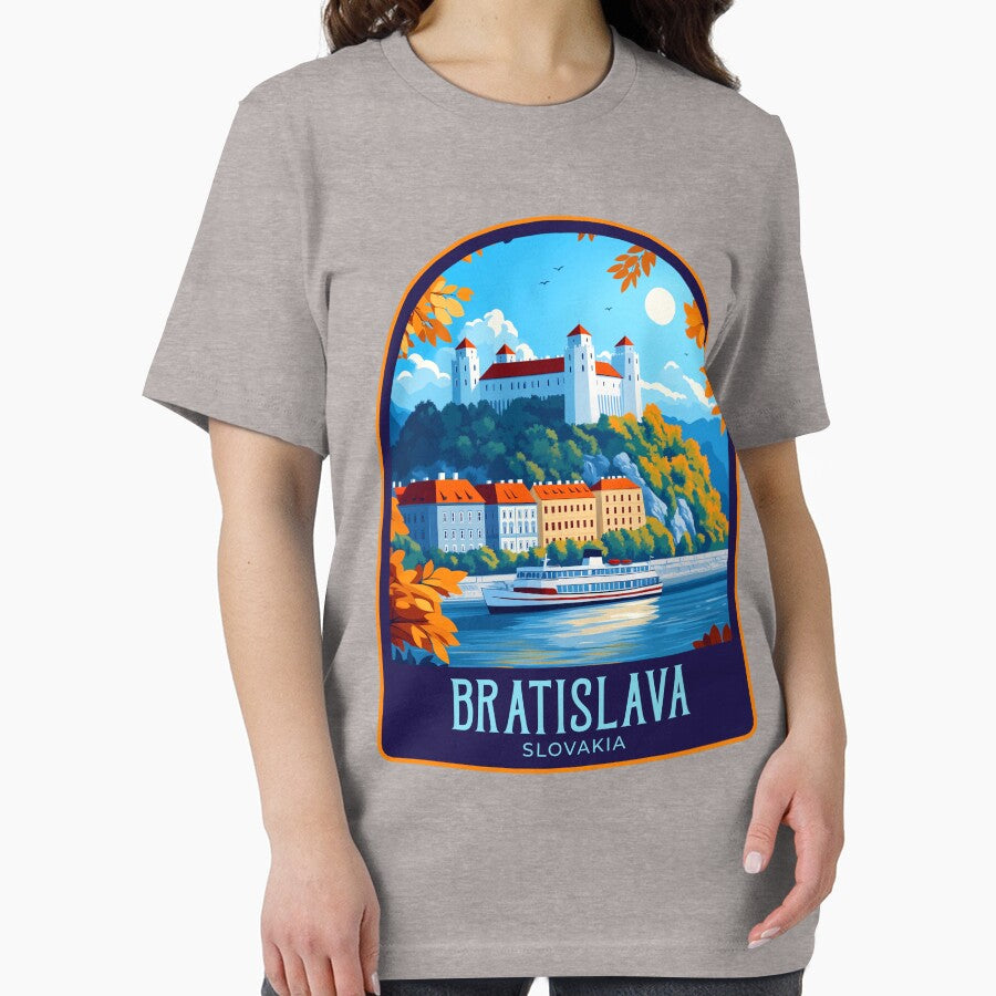 Bratislava Vintage Travel Illustration by HomeLivingCo