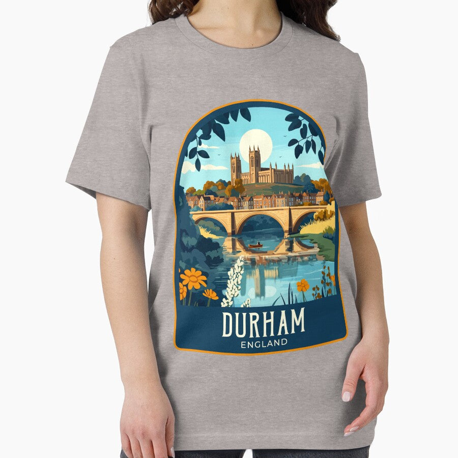 Durham Vintage Travel Illustration by HomeLivingCo