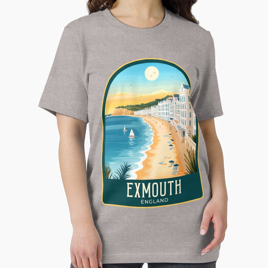 Exmouth Vintage Travel Illustration by HomeLivingCo