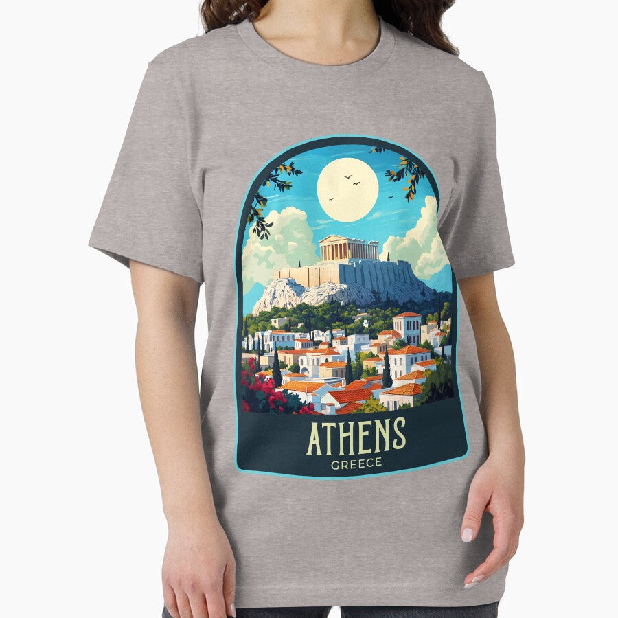 Athens Vintage Travel Illustration by HomeLivingCo