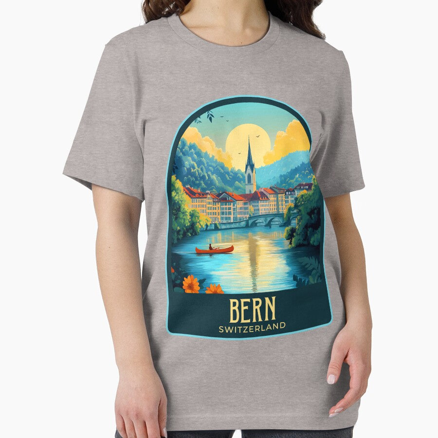Bern Vintage Travel Illustration by HomeLivingCo