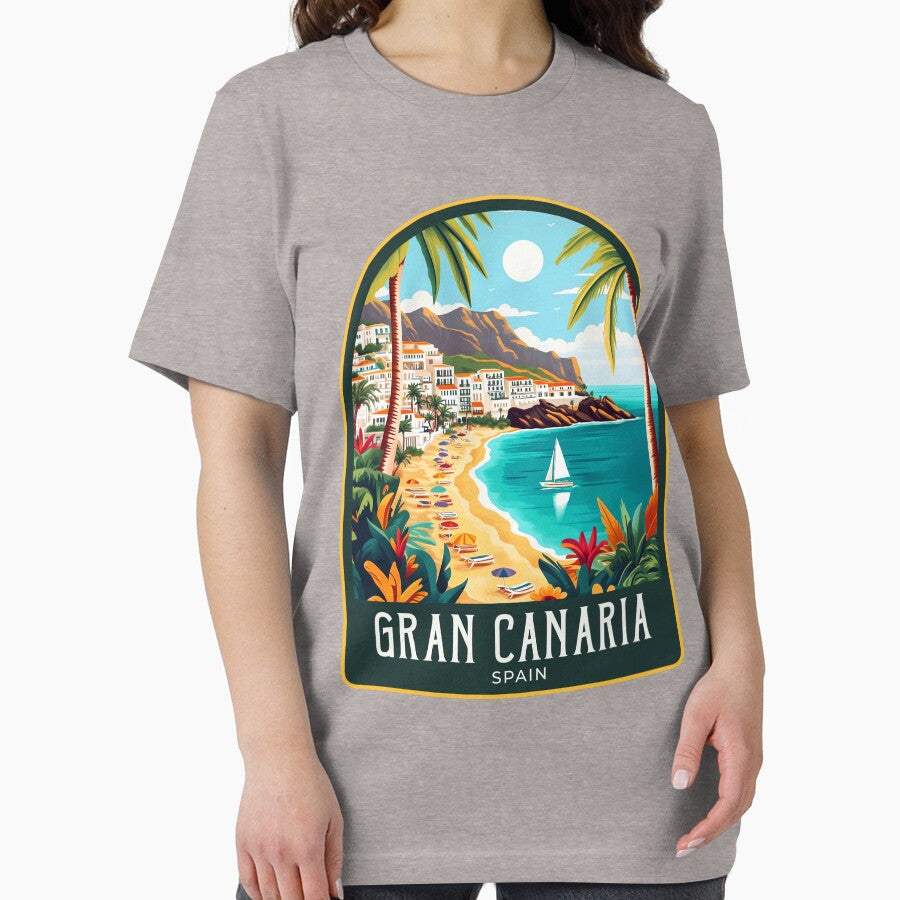 Gran Canaria Vintage Travel Illustration by HomeLivingCo