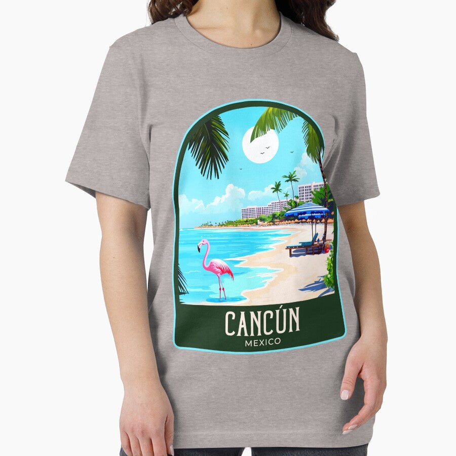 Cancún Vintage Travel Illustration by HomeLivingCo
