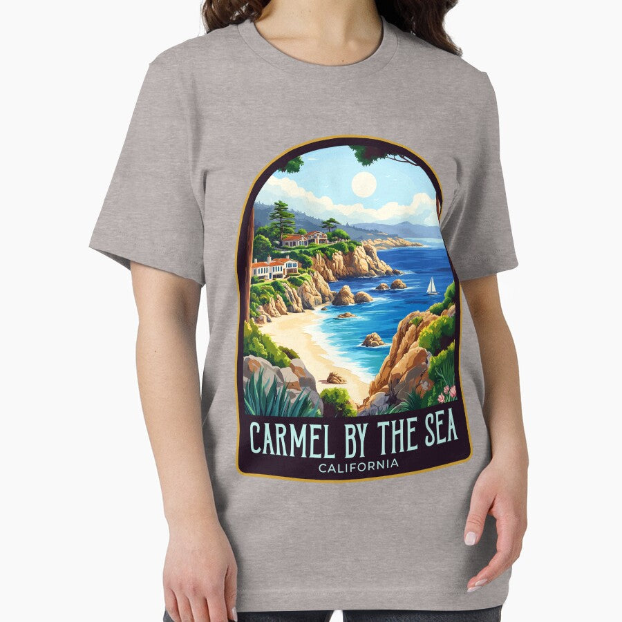 Carmel-by-the-Sea Vintage Travel Illustration by HomeLivingCo