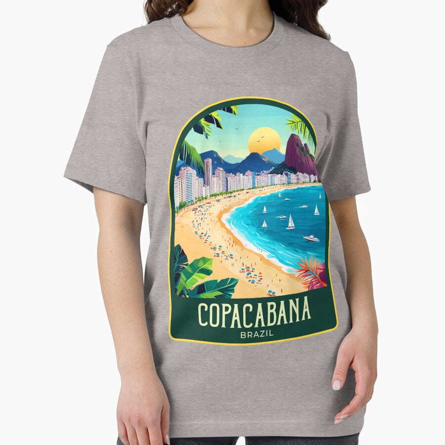 Copacabana Vintage Travel Illustration by HomeLivingCo