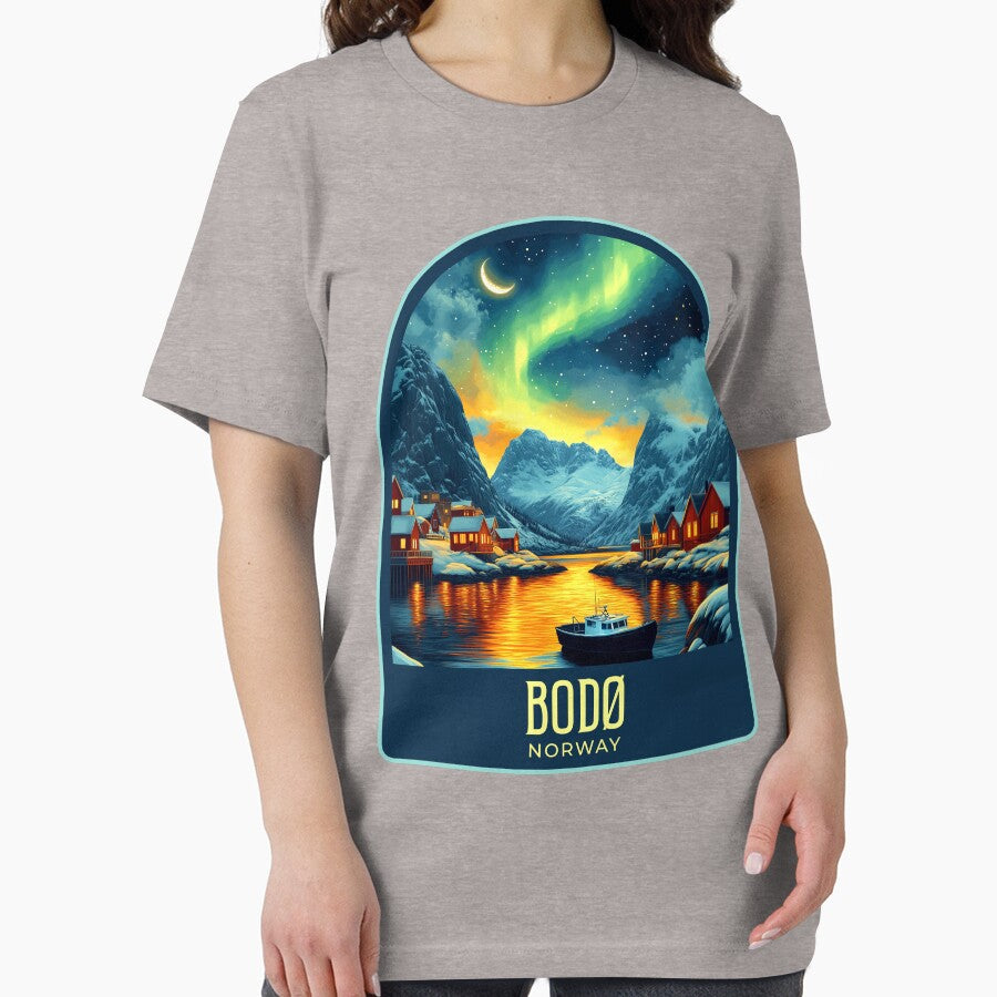 Bodø Vintage Travel Illustration by HomeLivingCo