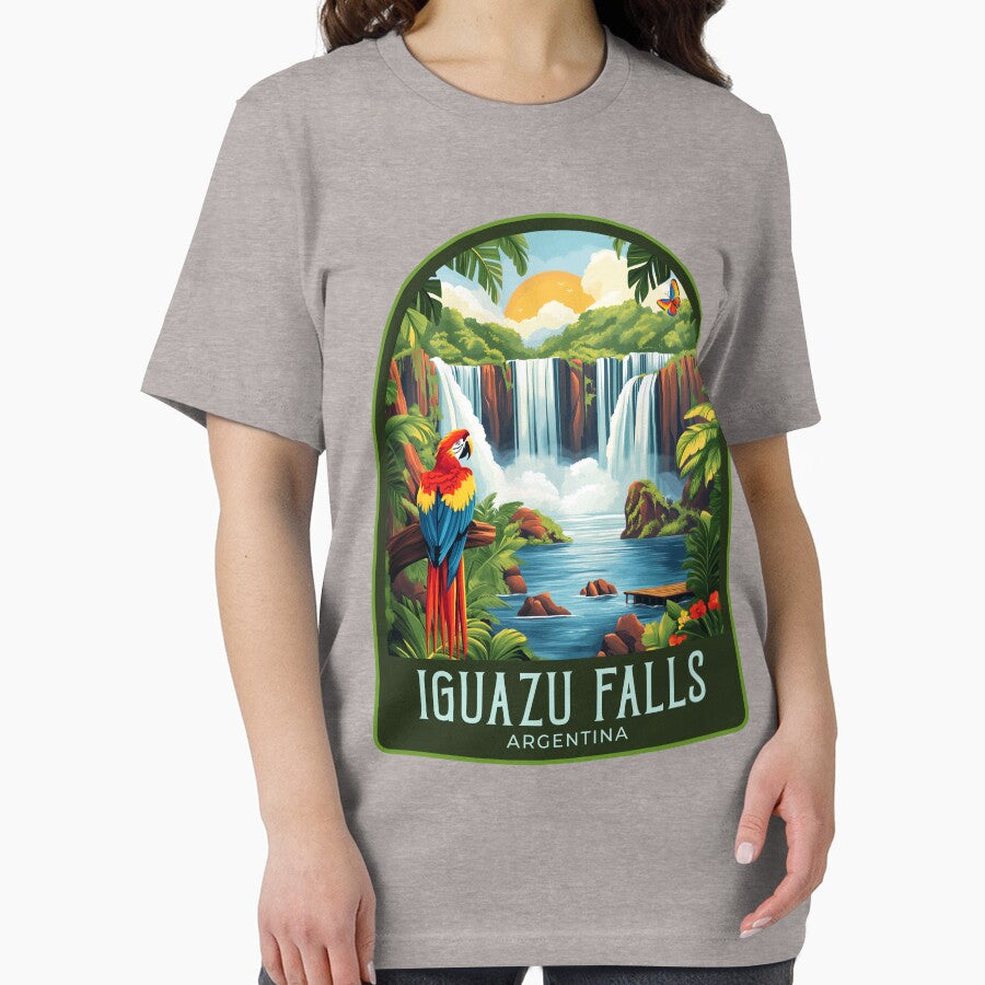 Iguazu Falls Vintage Travel Illustration by HomeLivingCo