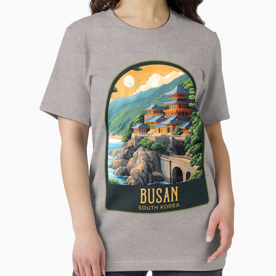 Busan Vintage Travel Illustration by HomeLivingCo