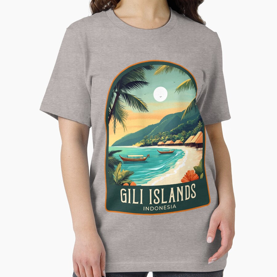 Gili Islands Vintage Travel Illustration by HomeLivingCo