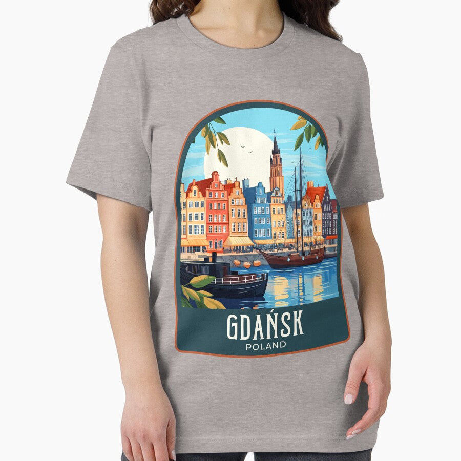 Gdańsk Vintage Travel Illustration by HomeLivingCo