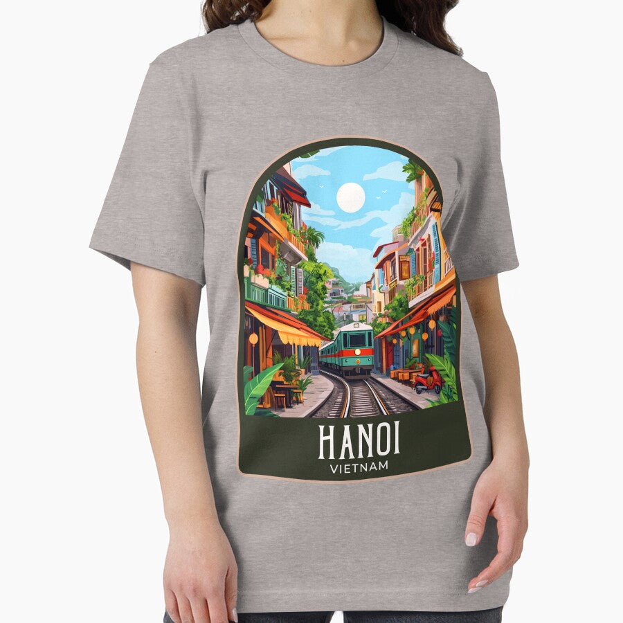 Hanoi Vintage Travel Illustration by HomeLivingCo
