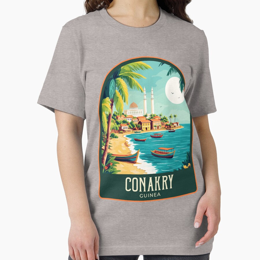 Conakry Vintage Travel Illustration by HomeLivingCo