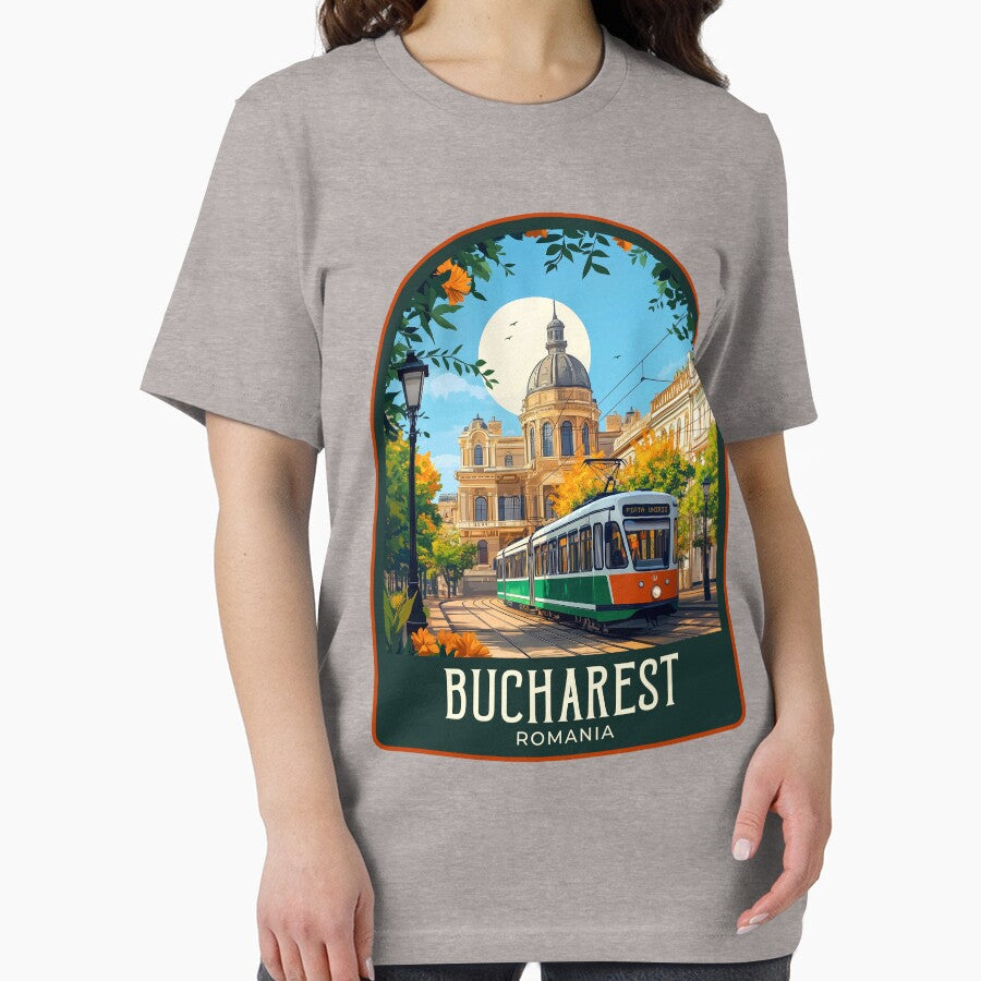 Bucharest Vintage Travel Illustration by HomeLivingCo