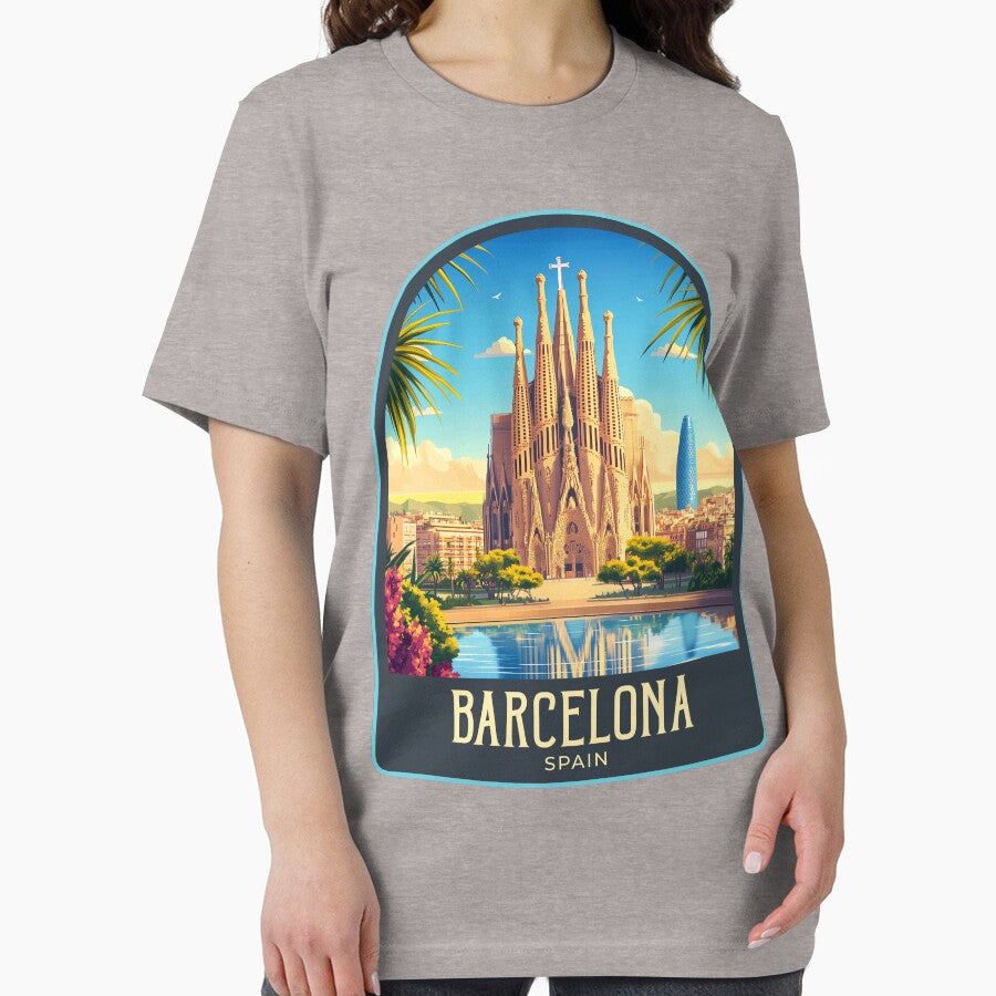 Barcelona Vintage Travel Illustration by HomeLivingCo