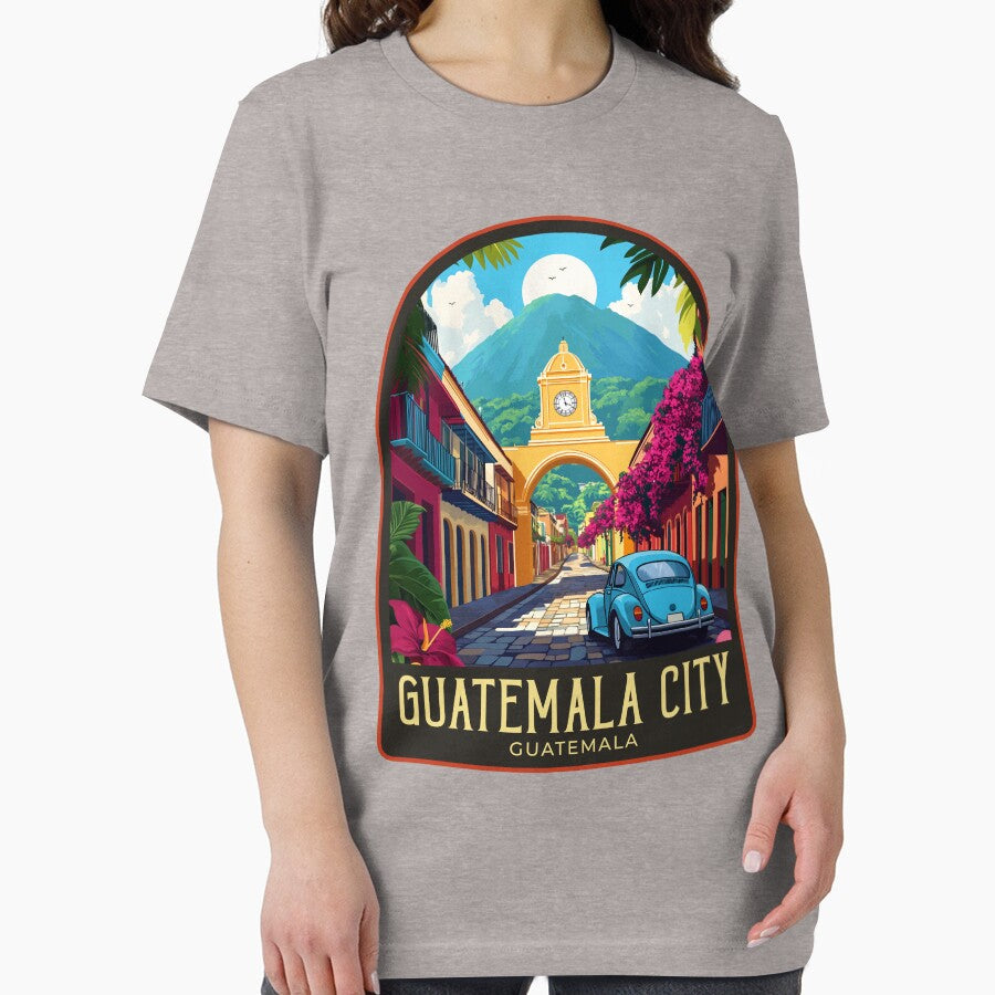 Guatemala City Vintage Travel Illustration by HomeLivingCo