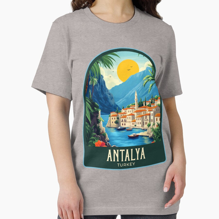 Antalya Vintage Travel Illustration by HomeLivingCo