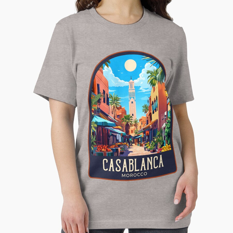 Casablanca Vintage Travel Illustration by HomeLivingCo