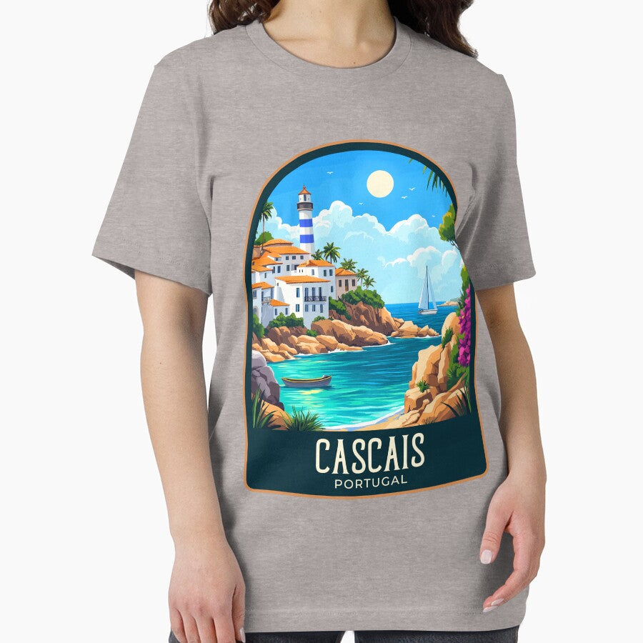 Cascais Vintage Travel Illustration by HomeLivingCo