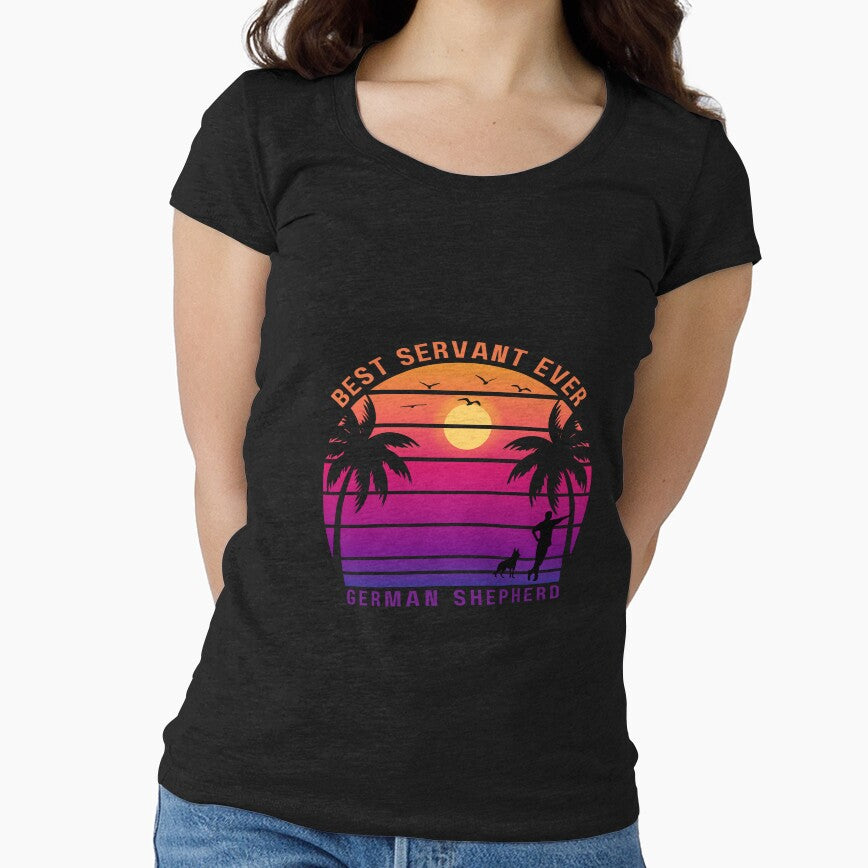 German Shepherd - Best Servant Ever - Exclusive Retro Designs for Pet Owners by Techflare
