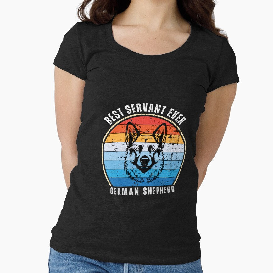 German Shepherd - Best Servant Ever - Exclusive Retro Designs for Dog Owners by Techflare