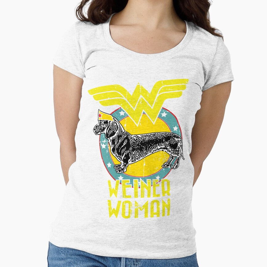 Weiner Woman Dachshund Dog Lover T-Shirt For Women by q4success
