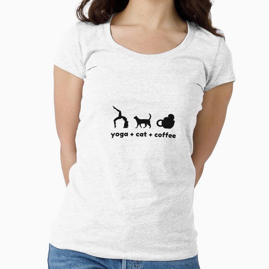 Yoga Cat Coffee by Liniskop