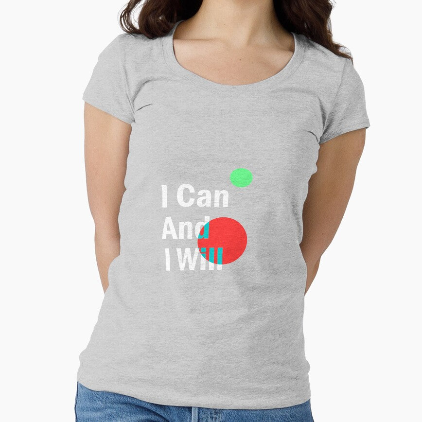I Can And I Will/ Women / Exercise Shirt / Fitness Tank by rezze