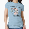 "Coffee SOS: If You Can Read This, I Need Coffee".shirt for coffee lovers. by GlofyArt