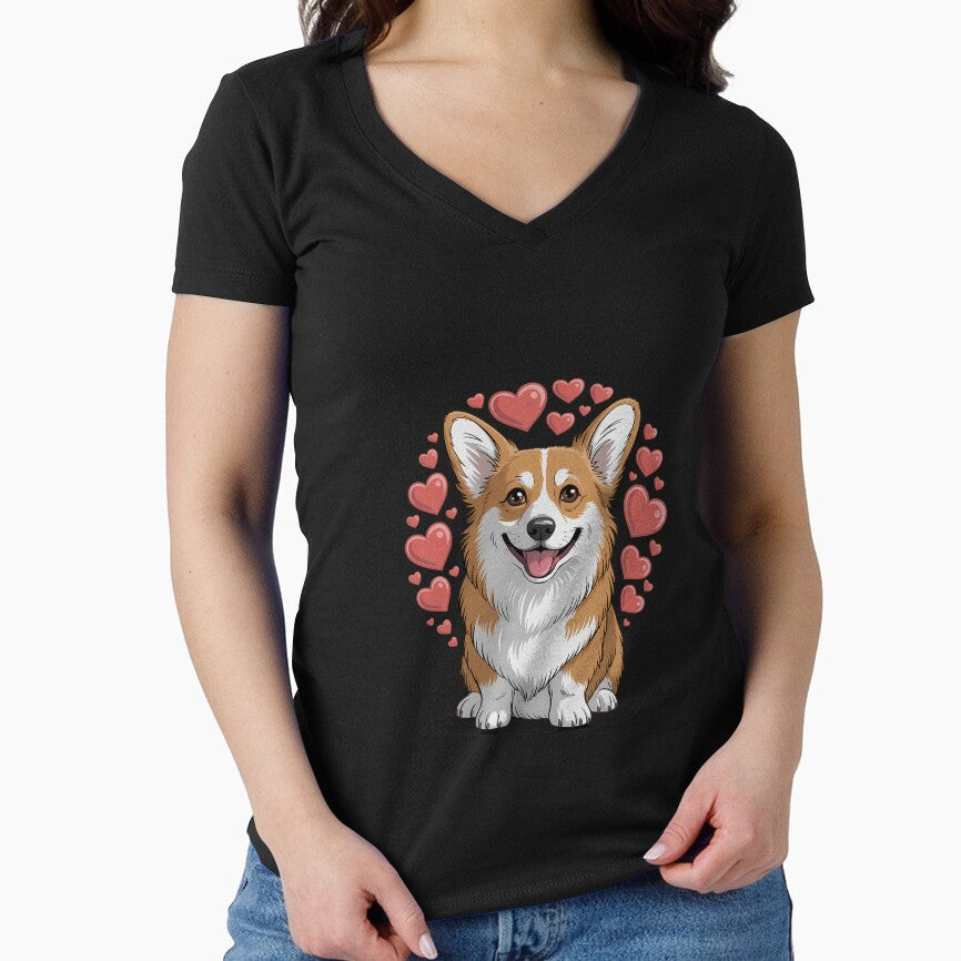 Dog Lover Valentine's Day Corgi Dog Valentine's Day by EllenJast
