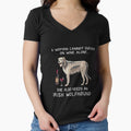 Irish wolfhound and wine Funny dog by TeeDoozy