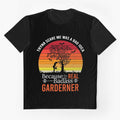 Funny Retro Halloween Bad ass gardener t shirt design for gardeners by anins-azuree