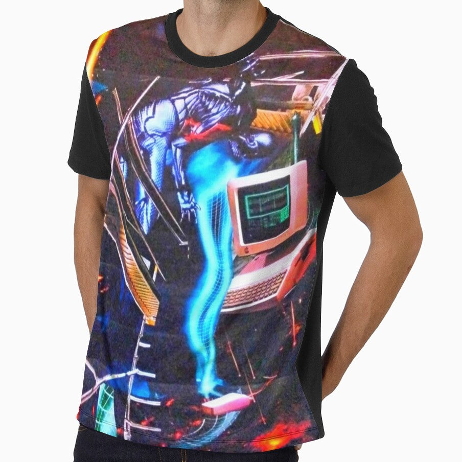 Futuristic Space Graphic T-shirt by Monalisasmiles by MonaLisasmiles