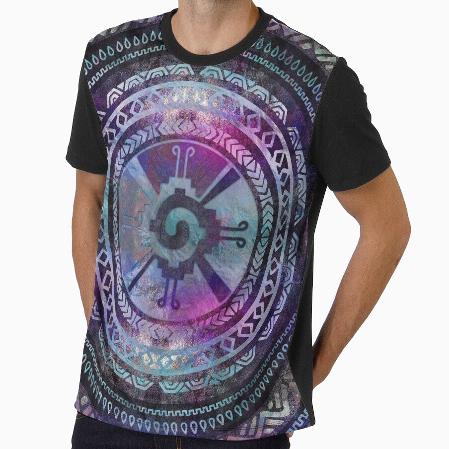 Hunab Ku Mayan Purple and Blues by Nartissima